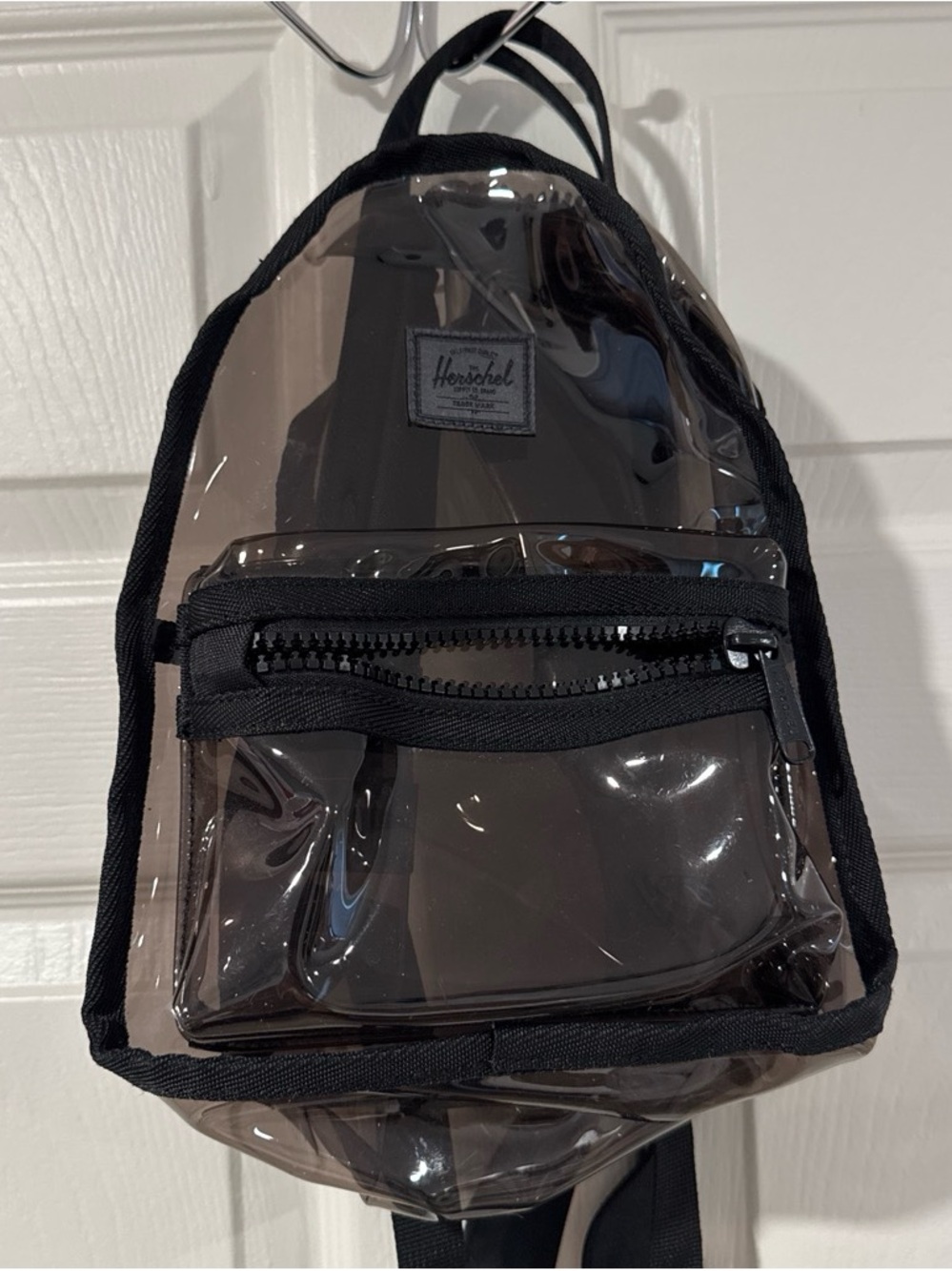 Herschel Supply Company Clear Black Mini Backpack - Transparent PVC